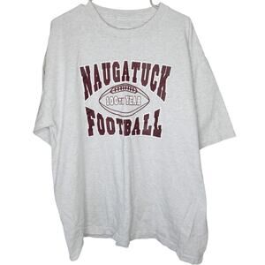 VTG NAUGATUCK FOOTBALL 100 years t-shirt mens size 2XL